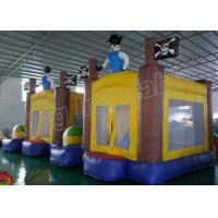 China Outdoor Playground Pirate Inflatable Kids Jumping Castle Yellow And Blue on sale