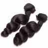 China Loose Wave Curly Human Hair Weave Bundles Silk Soft With Thick Full Ends wholesale