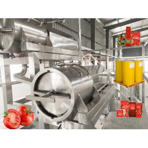 Stainless Steel 304 Material Tomato Paste Sauce Concentrate Processing Line Water Saving