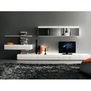 Light Color Home Interior TV Cabinet Utility Functions Long Performance Life
