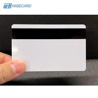 China SLE4442 Chip Smart Card Pearl White Blank PVC Cards With Magnetic Strip on sale