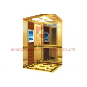 Hairline Stainless Steel Airport Elevator With Emergency Car Lighting