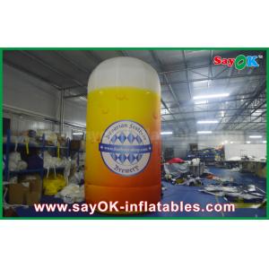 4m Custom Inflatable Products Inflatable Bottle / Cup U Shape Custom Printed Model Advertising