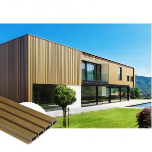 Oak 219x26mm Composite Exterior Cladding For Villa 3D Woodgrain