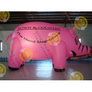 6m Cute Custom Shaped Balloons , 0.18mm Pink PVC Inflatable Helium Balloon