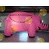 6m Cute Custom Shaped Balloons , 0.18mm Pink PVC Inflatable Helium Balloon