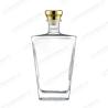 Customized Bottle Color Whisky Liquor and Wine Square Glass Bottle with Cap in Custom Size