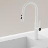 China Gooseneck Kitchen Pull Out Sink Faucet Hot And Cold Water Antisplash wholesale