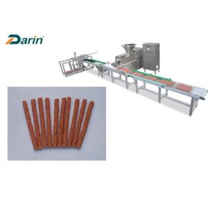 China Automatic Tray System Pet Food Production Line To Meat Strip Processing supplier