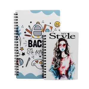 China Double-Sided Printing Blank PET Sublimation Coil Notebook Diy Custom Spiral Bound Notebook wholesale