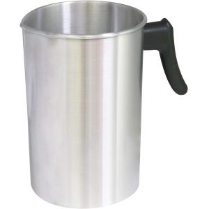 4 Pounds Aluminum Construction Candle Making Pitcher Dripless Pouring Spout In Silver Color