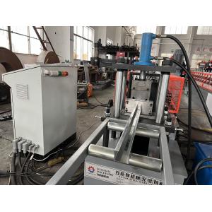 Galvanized Steel Door Rail Roll Forming Machine 1.3 - 1.5mm 40 * 50mm C Profile