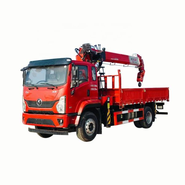 Shacman 4x2 Crane Truck With Telescopic Arm 4 Section 8 Tons Vehicle Mounted Crane