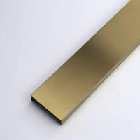 China Black Rose Gold Mirror Hairline Finished 304 SS Tile Trim U20 on sale