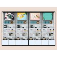 China Recyclable Cosmetic Display Shelves For Shopping Mall Customized Printing on sale