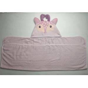 Custom Made 100% Cotton Deer Pattern Baby Girl Bath Towel