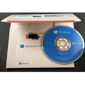China Genuine Microsoft Win10 home 32bit 64bit OEM package coa sticker DVD windows 10 home computer software system supplier