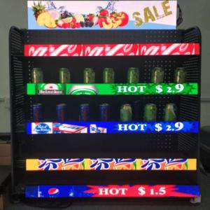 China Commercial Shelf LED Display , Lighted Liquor Bottle Display Shelf Excellent Heat Dissipation supplier