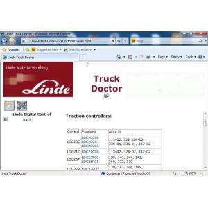 China Linde Doctorv 2.01.04 EN Warehouse Management Software Forklift Diagnostic Tool supplier