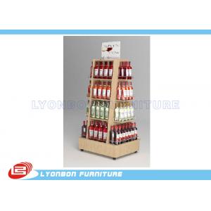 China Four sides movable wine display Maple HPL laminated MDF in good quality supplier