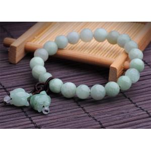 China Emerald piggy charm beaded bracelets, emerald gemstone supplier