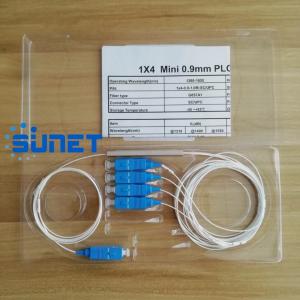 China 1X4 SINGLE MODE SC UPC/APC STEEL TUBE FIBER OPTICAL PLC SPLITTER wholesale