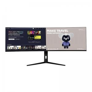 China Super Wide Screen 49 Inch Gaming Monitor 5120*1440 144hz Curved Gaming Pc Monitor supplier