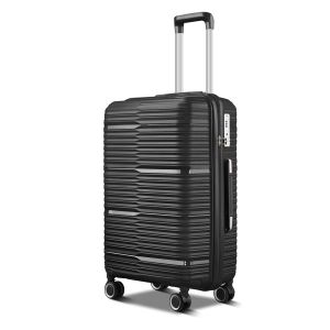 China Soft Handle PP Trolley Luggage Durable Travel Suitcase with Lock Waterproof and Shock-Resistant wholesale