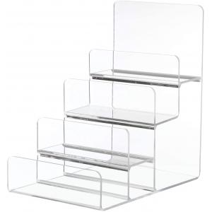 China Acrylic Jewelry Display Stand Wallet Rack 4 Layer Spectacles Shop Rack supplier