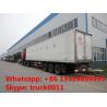 40 foot tri-axle mobile refrigerated cargo container trailer, best price factory