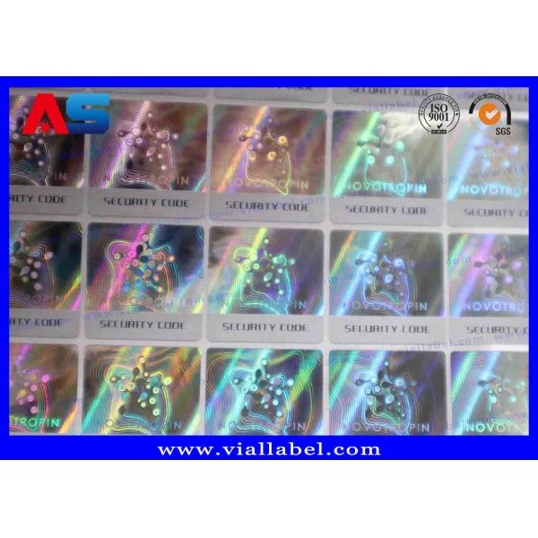 Custom Scratch 3D Holographic Sticker QR Code Label Printing And Color Variable void sticker