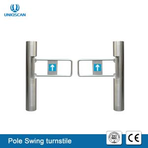 China Automatic Opening Swing Security Turnstile Gate Wide Channel Smart Card Access Control supplier