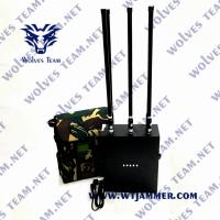 Internal Battery 6 Bands 80W Electronic Signal Jammer For Police