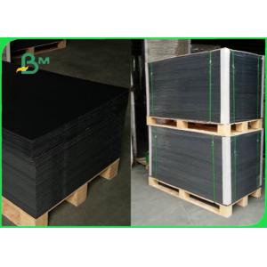 China 300gsm 350gsm FSC Black Card Paper For Phone Boxes High Strength supplier