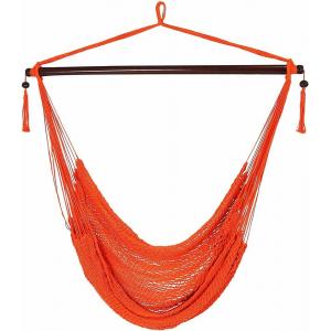 Hanging Caribbean Outdoor Patio Double Polyester Rope Hammock 100kg To 150kg