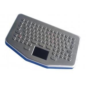92 keys 2.00 Long stroke industrial metal coal mine keyboard with touchpad