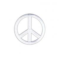 China Peace Sign Embroidered Iron On Fabric Patches 3D Handmade DIY For Garment Hat on sale