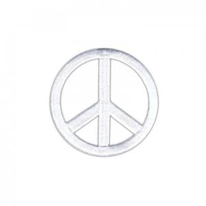 Peace Sign Embroidered Iron On Fabric Patches 3D Handmade DIY For Garment Hat
