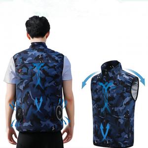 China 245g Air Conditioning Vest For Men Summer Cooler Stand Collar supplier