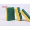 China Non - Scratching Nylon Scrubbing Pad , Rectangle Kitchen Scrub Sponge wholesale