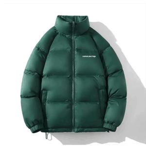China                  OEM Custom Embroidered Warm Thicken Bubble Mens The Winter Down Coats High Quality Quilted Padded Down Puffer Jacket for Men              supplier