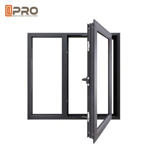 China Contemporary Aluminum Casement Windows With Security Wire Mesh ISO9001 CASEMENT WINDOWS DOORS windows casement handle supplier