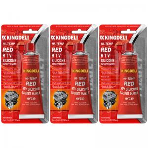 Red High Temperature Silicone Adhesive , RTV Car Sealant Multifunctional
