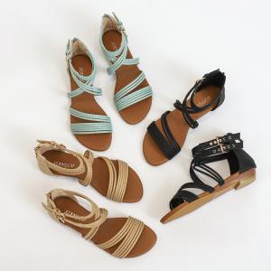 BS058 Wedge Heel Sandals Women 2020 Summer New Style European And American Open Toe All-Match Women'S Shoes Thick-Soled