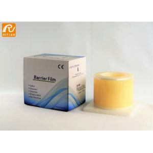 China Clear PE Medical Dental Barrier Film Roll Acrylic Adhesion 4x6 Inch Custom Logo supplier