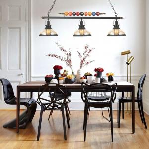 China Vintage 3 Lights Light Metal Pendant Lamp with Glass Shade for Special Billiard antique pendant light(WH-VP-86) supplier