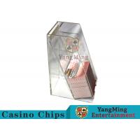 China Casino Dedicated Poker Discard Holder , Playing Card Tray Holder For 2 Decks on sale