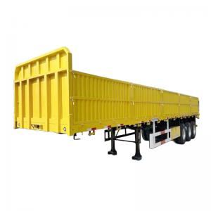 40FT 3 Axle Container Semi Trailer With Removable Side Wall
