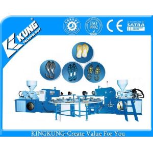 China Équipement de moulage par injection de chaussures en PVC de 27 kW pour la production automatique de chaussures en PVC supplier