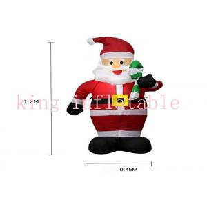 China 210D Nylon Customized Giant Outdoor Inflatable Santa Claus For Yard supplier
